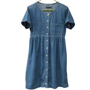 Vintage 90s denim dress, Erika & Co. Petites, small/medium